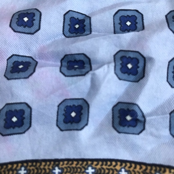 ‘Blue Paisley’ Vintage Head Scarf - Picture 5 of 13